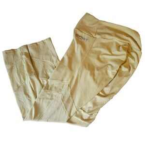 Echt‎ Leggings Mesh Cutout Scrunch Butt Yellow MEDIUM